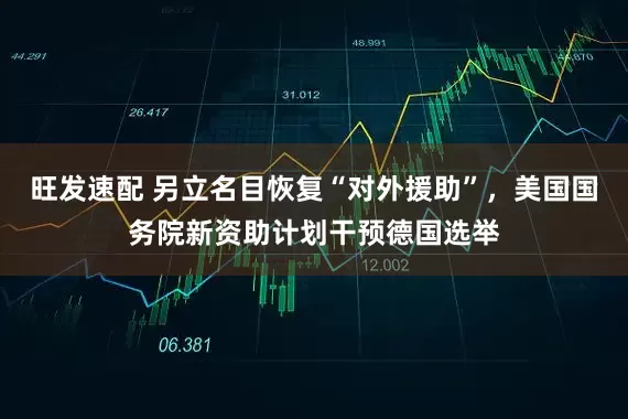 旺发速配 另立名目恢复“对外援助”，美国国务院新资助计划干预德国选举